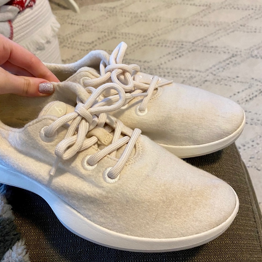 Cream allbirds size 8